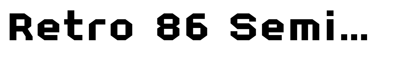 Retro 86 Semibold